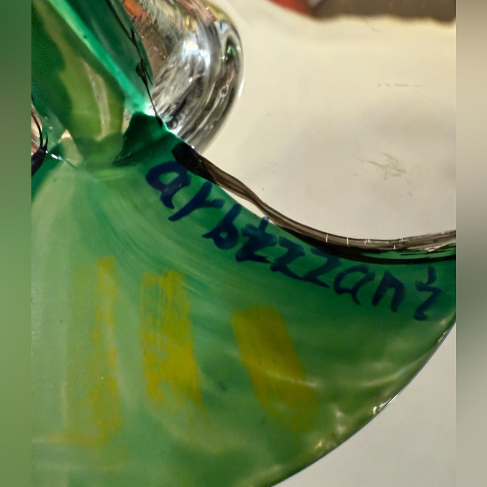 "Magellan Iris" collection artist Debbie Arbizzani Hand-painted blue iris. - Picture 11 of 13